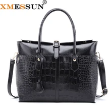 XMESSUN портфель с узором «крокодиловая кожа», сумки, женские сумки через плечо из кожи аллигатора, женские сумки через плечо, большая сумка-мессенджер,, H79