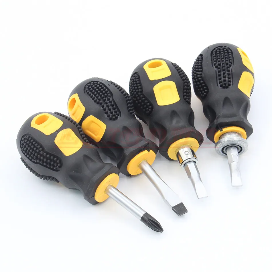 4Pcs Mini Screwdriver Bit Slotted Phillips Screwdriver Set with handle