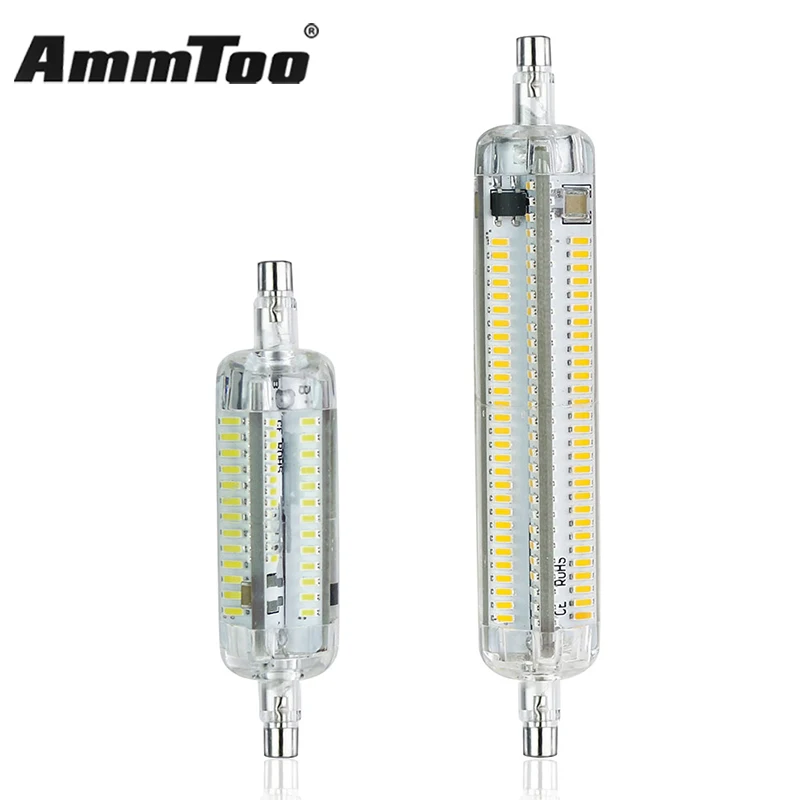 

Energy Saving R7S LED Lamp 7W 15W Silicone Led Bulb 220V 110V SMD 4014 Led Spotlight R7S 78mm 118mm Halogen Lamps Floodlight