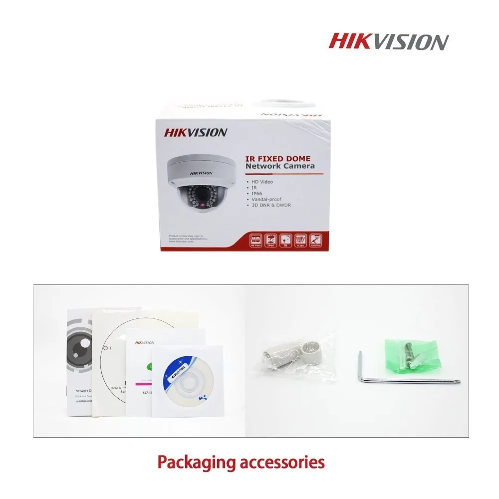 IP Security Camera Original Outdoor CCTV HIK English Version Updatable DS 2CD2132F I 2 8mm POE