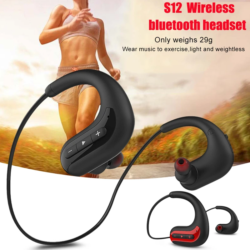 S12 bluetooth наушники стерео HIFI бас гарнитура встроенный 8G память IPX8