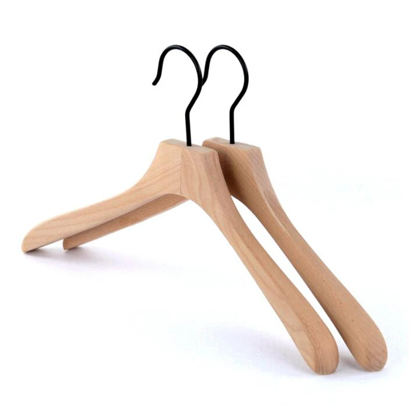 Delightful Beech Wood Hanger for Coats and Pants, Show Elegant (10 Pieces/ Lot)