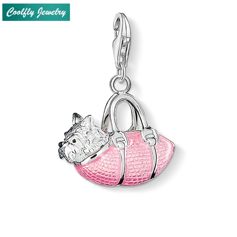 COOLFLY Westie Dog Bag Charms Pendant For Women,European DIY