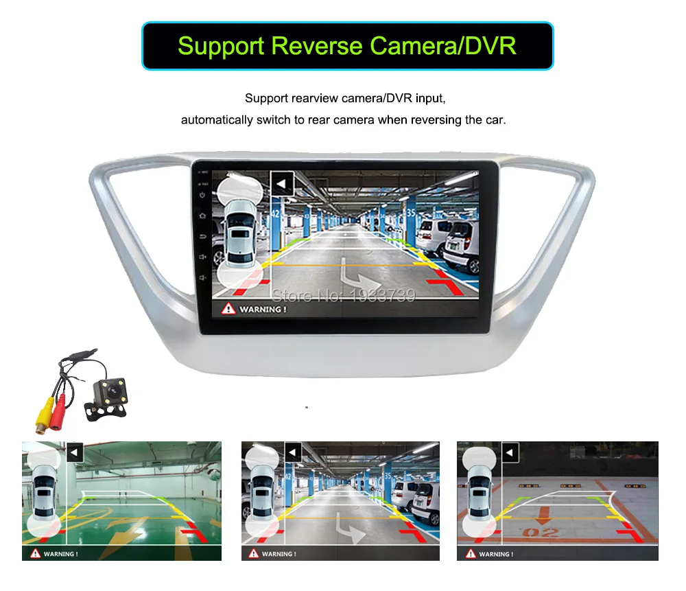 Cheap Funrover 9" 2 din Car DVD multimedia gps radio tape recoder Player For Hyundai solaris verna accent 2017-18 Navigation WIFI  rds 6