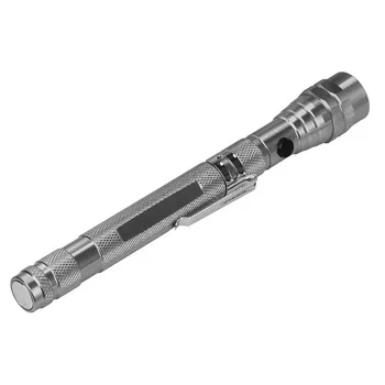 Flexible Torch Telescopic 3 LED Magnetic Pick Up Tool Light Flashlight
