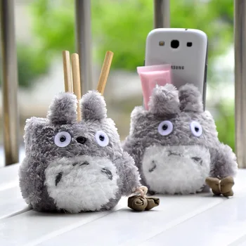 

Super Kawaii Totoro Plush Pen Holder Multifunctional Penholder Functional Office Student Home Decoration