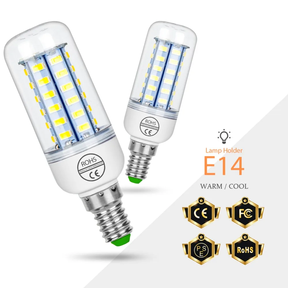 

8pcs E27 LED Bulbs E14 Led Lamp 220V Corn Bulb GU10 Led Candle Lamps Energy Saving 24 36 48 56 69 72leds Home Decoration Ampul