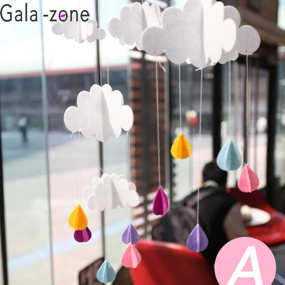 Gala-zone DIY милые 3D облака капля баннер гирлянды детский душ украшения день рождения Декор Свадебная вечеринка украшение дома