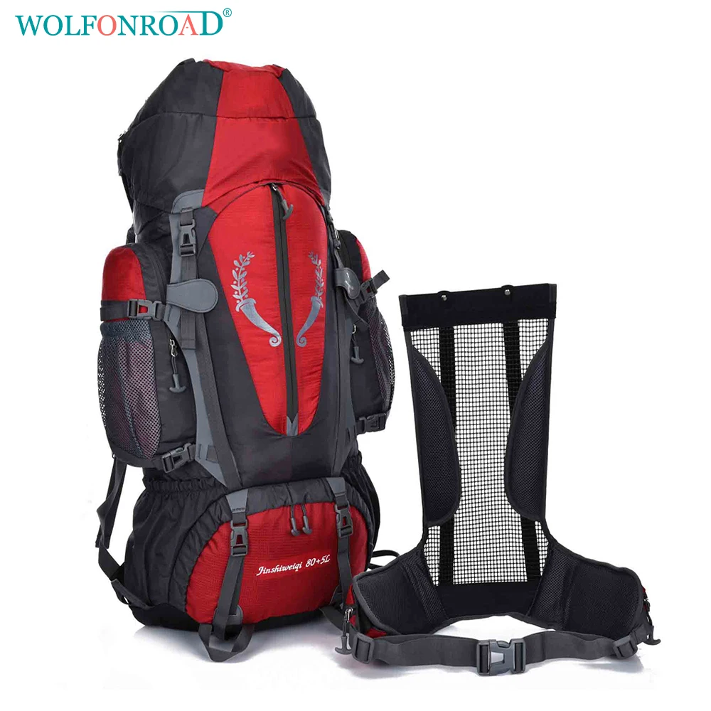 Prix pour WOLFONROAD 80L Sacs En Plein Air Escalade Sac À Dos Étanche Sport Sacs À Dos Grand Trekking Voyage Sacs À Dos de Randonnée L-BDRW-01 Prix pour WOLFONROAD 80L Sacs En Plein Air Escalade Sac À Dos Étanche Sport Sacs À Dos Grand Trekking Voyage Sacs À Dos de Randonnée L-BDRW-01