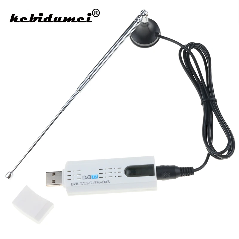 Kebidumei USB TV Stick цифровой спутниковый приемник цифрового ТВ T2 ТВ-тюнер HD ТВ-приемник