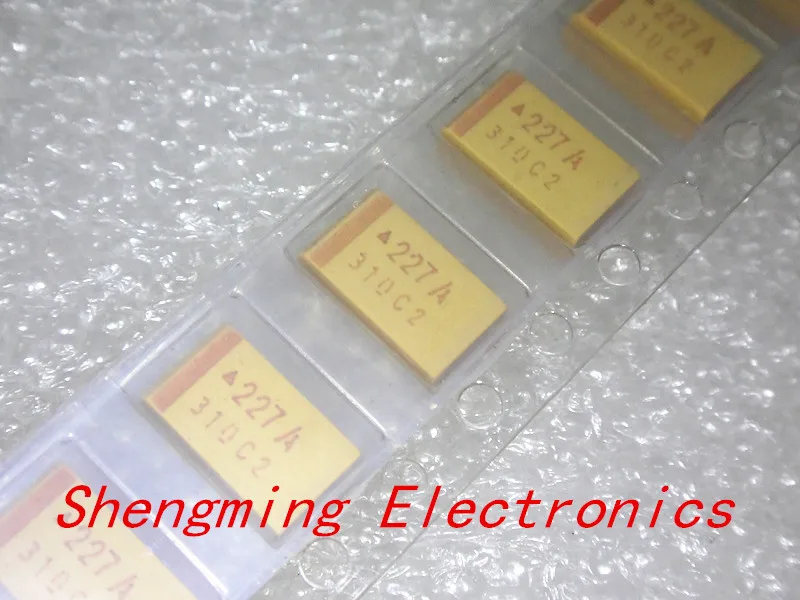 10 шт. 7343D 10В 220 мкФ 227A D-Тип SMD чип танталовый конденсатор | Электронные компоненты и