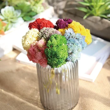 

10PCS Artificial Flowers PU Rice Fruit Home Wedding Succulent Plants Flower Party Decoration Simulated Flower Hydrangea Fruit