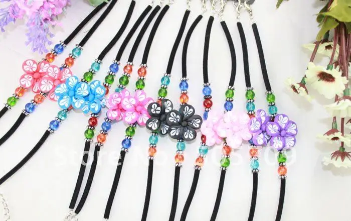 Flor das Crianças Mixed Polymer Clay Pulseiras 21604 24 Pcs