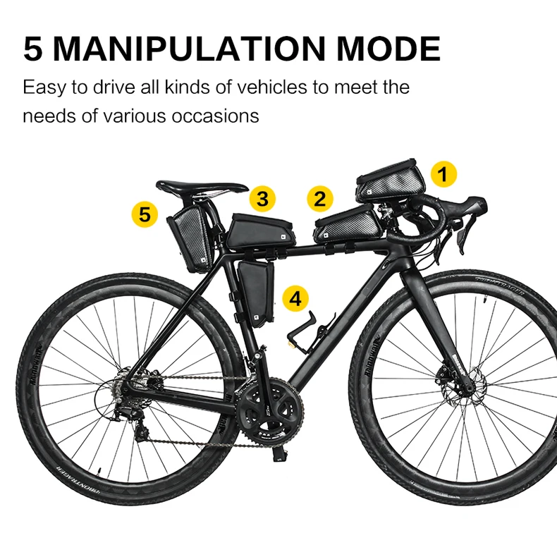 Cycloving 6,0 дюйм. горный велосипед, сумки для велосипедов, топ, трубка, многофункциональные водоотталкивающие сумки для велоспорта, аксессуары для горных велосипедов