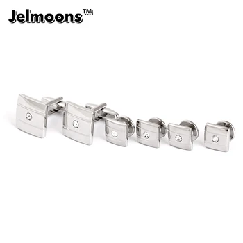

Square French Shirt studs and Men's Tuxedo buttons Sets