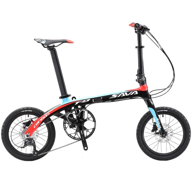Folding Bike Sava 16 Inch Carbon Fiber Frame Children Mini City Folding Bike Sava 16 Inch Carbon Fiber Frame Children Mini City Foldable Bicycle With Shimano Sora