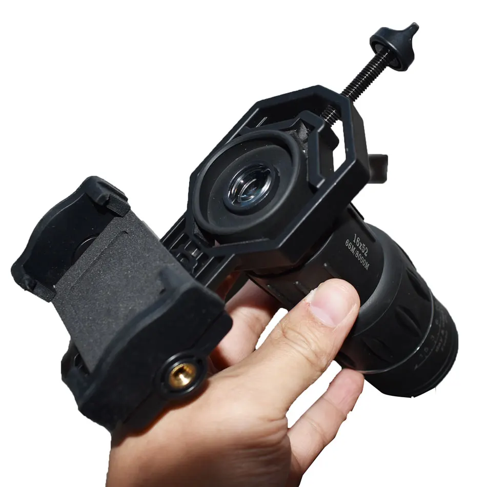Monocular 16x52 zoom Telescope Dual Focusing Adjustment with phone clip holder football Spotting Scope Hunting Watching birding