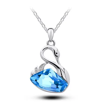 Free Shipping trendy accessories top quality Austrian Crystal queen Swan lake design Pendant fashion Jewelry charms women girl