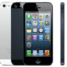 Разблокированный iPhone 5 16 Гб/32 ГБ/64 ГБ rom двухъядерный 3g 4,0 дюймов экран 8MP Бесплатный iCloud wifi gps IOS OS мобильные телефоны б/у