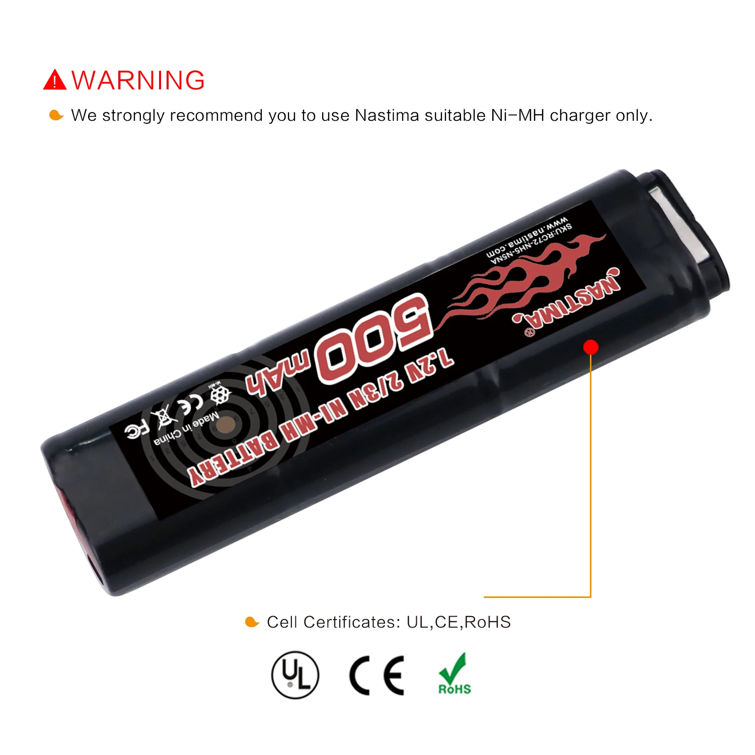 Nastima 6S 2/3N 7,2 V 500mAh ni-mh аккумулятор для CM030 CM121, CM122, Marui 18C, P8, M93R AEP AEG M81, M84 и TM AEP Airsoft guns toys