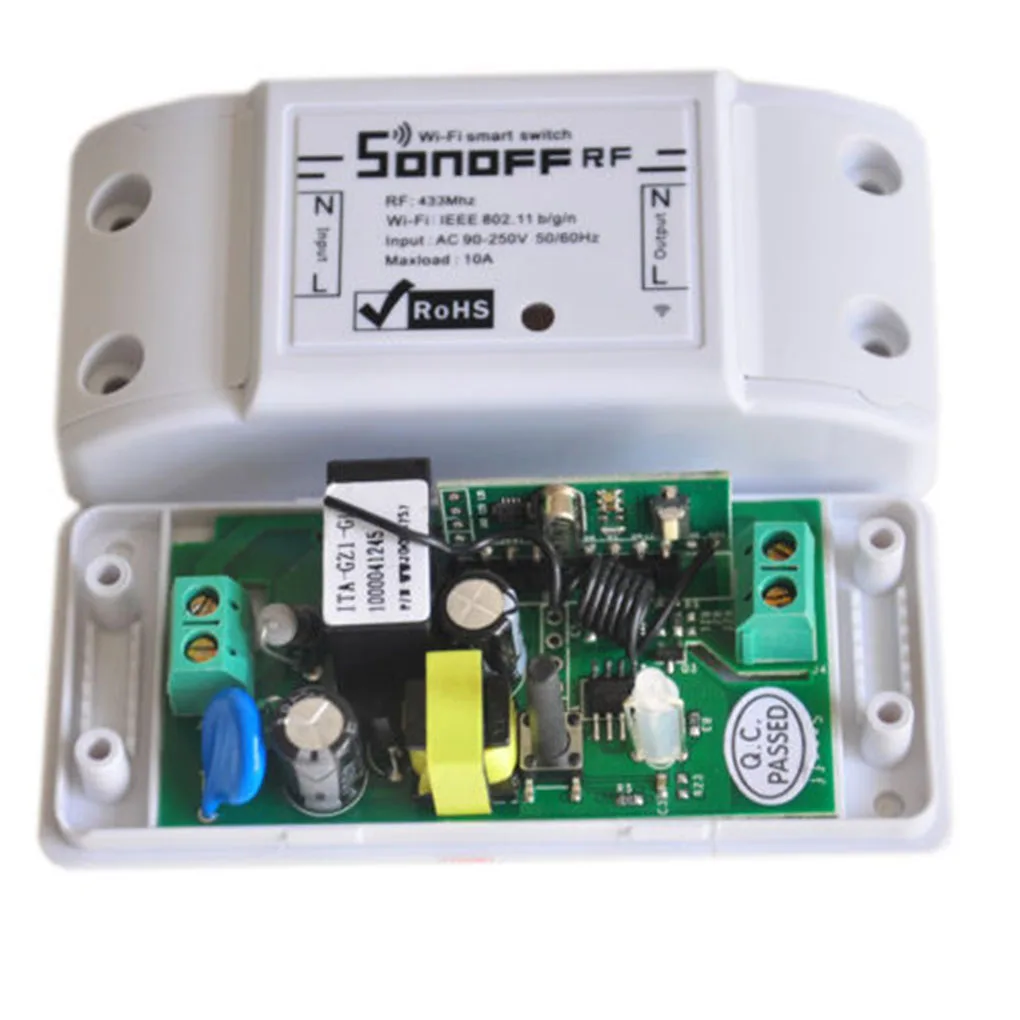 

SONOFF RF 433Mhz Wifi Wireless Remote Control Smart Switch Light 220V Home Automation Module Universal For IOS/Android App
