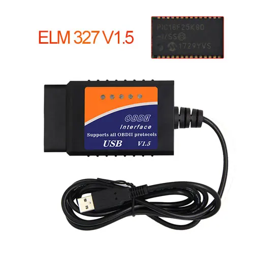 ELM327 V1.5 USB с HS CAN MS CAN переключатель PIC18F25K80 CH340 OBD2 диагностический инструмент для Ford щетка Скрытая obd2 elm 327 считыватель кодов - Цвет: V1.5 WithPIC18F25K80