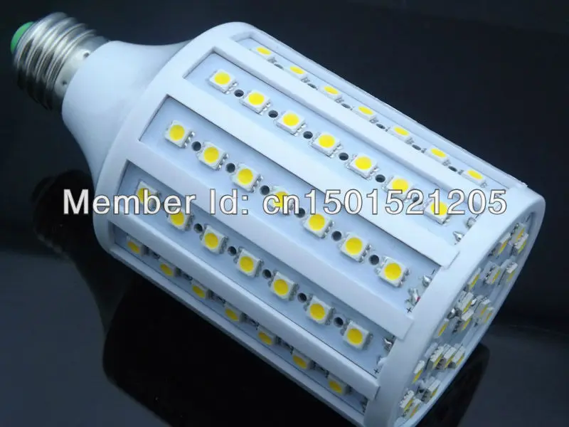 

E27 5050 102 led 18W 3060lumen 200-240V AC led bulb cool white warm white warranty 2 years -- free shipping