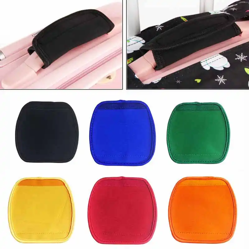 Zinniaya Comfortable Neoprene Luggage Handle Wrap Grip Soft Identifier Stroller Grip Protective Cover for Travel Bag Luggage Suitcase