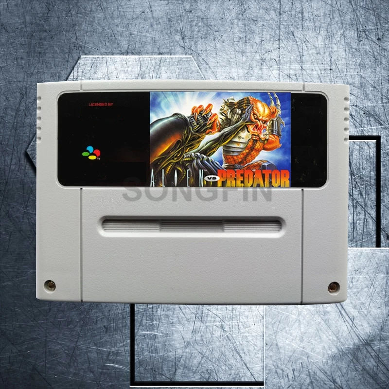 

Alien vs. Predator 16 Bit Big Gray Game Cartridge for PAL/EUR Version Game Console