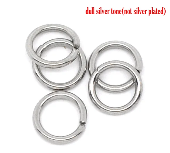 

DoreenBeads Stainless Steel Open Jump Rings 7mm Dia. Findings, sold per packet of 50 2017 new