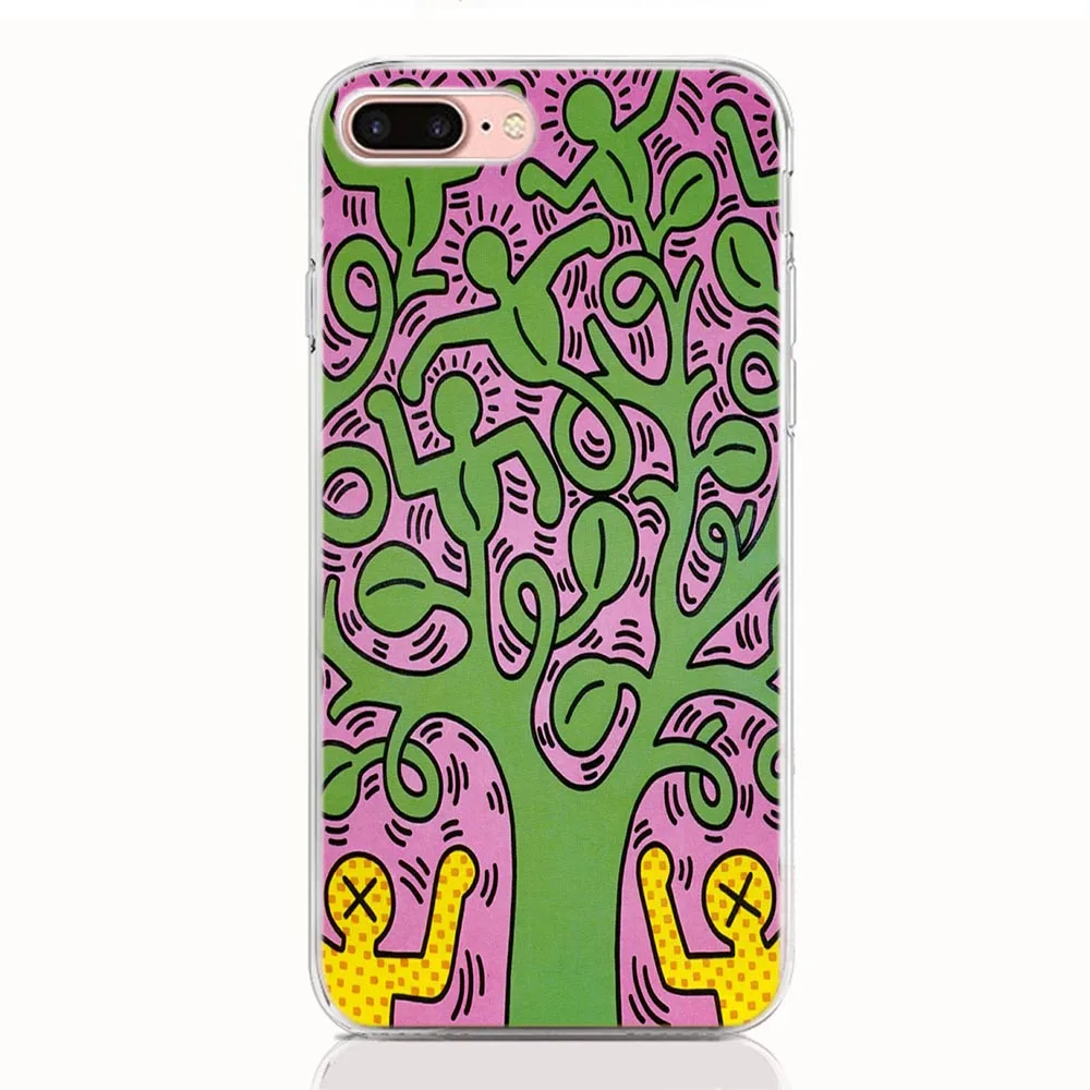 Для Google Pixel 4 4XL 3A XL 3 2 2XL 3XL Мягкий силиконовый чехол из ТПУ с принтом Keith Haring задняя крышка Защитный ковер чехол на корпус телефона - Цвет: A07