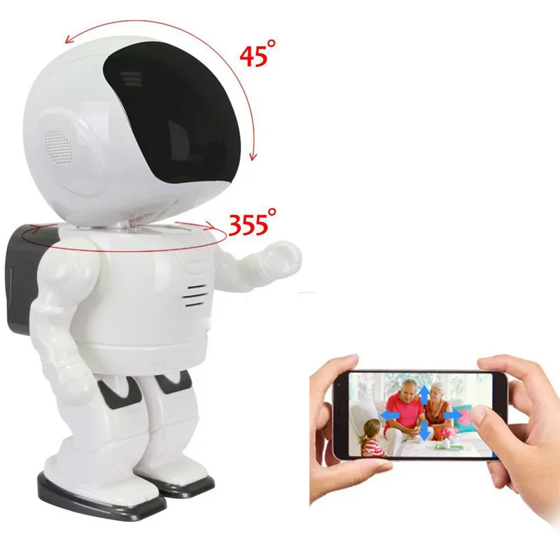 2018 Smart space robot Wireless intelligent network Robot camera WIFI FPV family 960P HD smartphine remote monitor family robot