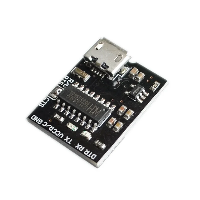 NEW 5pcs/lot  CH340G USB to TTL module to serial download line MICRO interface to support 3.3V 5V blackboard