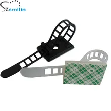 20 шт. 3 м клейкая кабельная стяжка кронштейн 0-17 мм Регулируемый универсальный домашний офисный автомобиль зарядное устройство для камеры USB провод линия отделка держатель