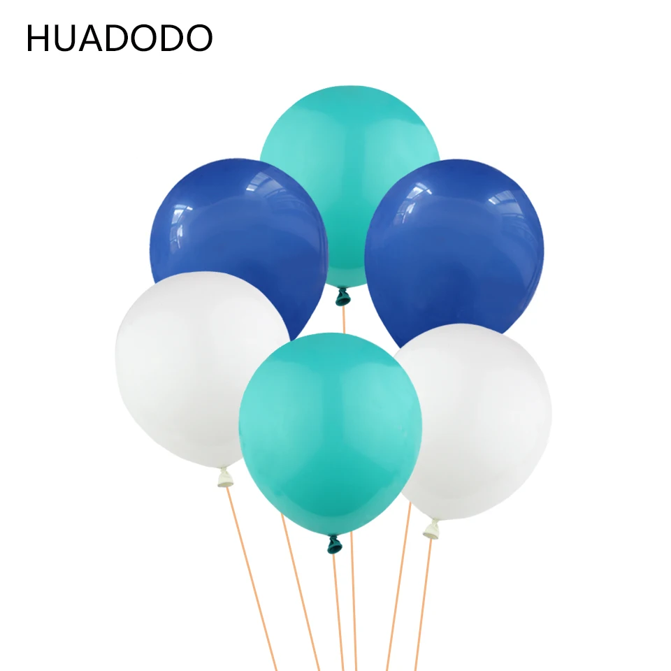 HUADODO 10 дюймов 20 шт голубые воздушные шары Тиффани толщиной 2 г латексный шар для