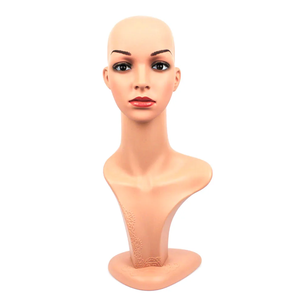 Vysokokvalitní PE Realistické Dámské Figuríny Dummy Head, Manikin Heads, Paruka Head D5-X