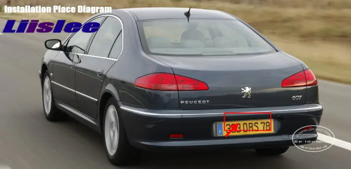 Liislee для peugeot 607/806/807 Стоянкы Автомобилей Автомобиля Камера+ 4," ЖК-дисплей мониторы NTSC PAL = 2 в 1 заднего вида Системы