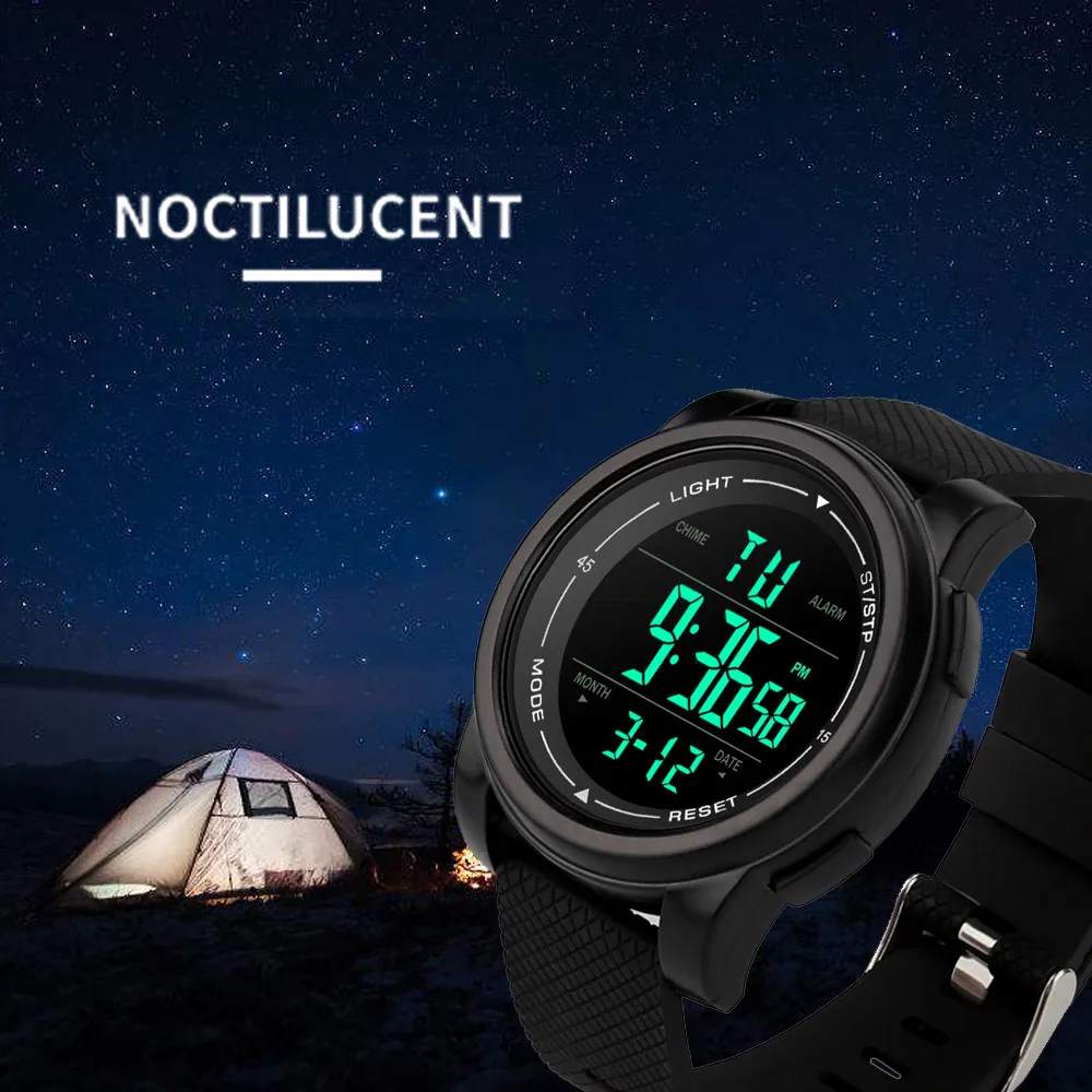 

2019 Luxury Men Analog Digital Military Army Sport LED Waterproof Wrist Watch relogio digital fitness clock electronic watch