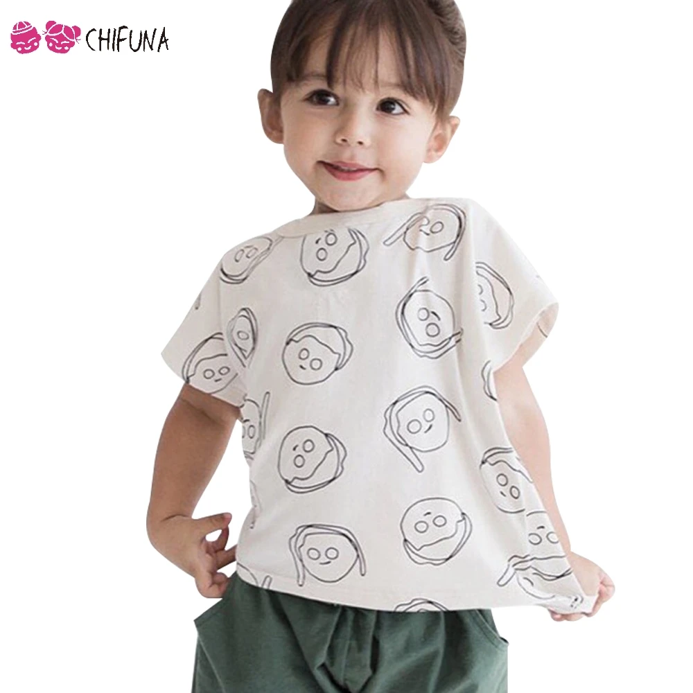 Chifuna/новая футболка для девочек милая детская одежда с короткими рукавами для малышей Летняя повседневная одежда модная детская футболка для девочек