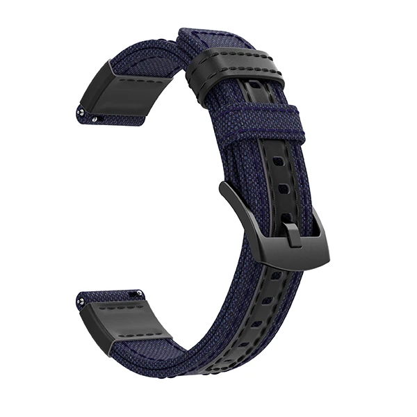 Спортивный холщовый ремешок Galaxy 46 мм часы наружный продукт часы ремешок для samsung gear S3 Смарт часы браслет аксессуары - Цвет ремешка: Blue