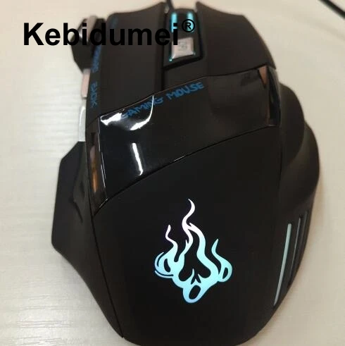 

kebidumei 5500 DPI Wired LED Gaming Mouse 7 Button Optical USB Gamer Computer Mouse Mice Cable Mouse