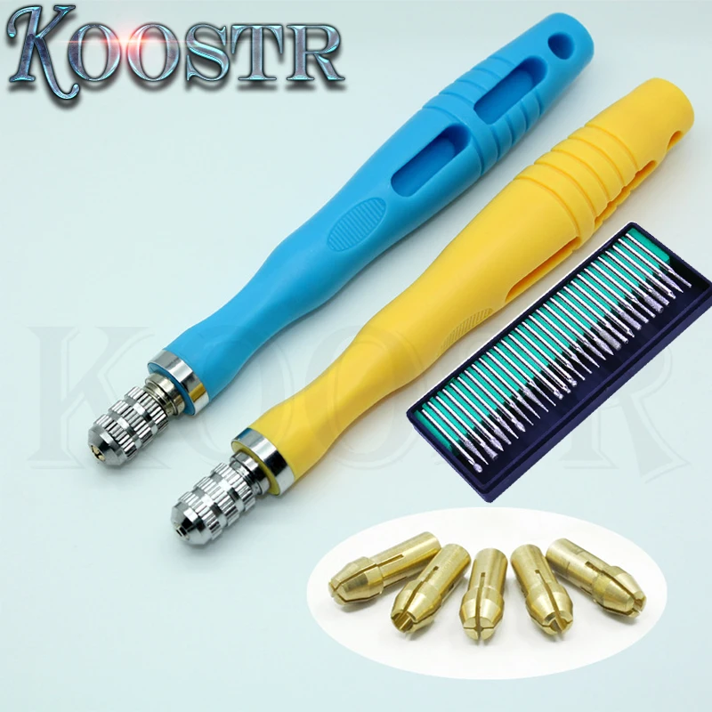 

Mini Manual Grinder Drilling and Milling Cutter Set Nail Polish Polishing Remove Drill Manicure Machine Grinding Rotary Tool Kit