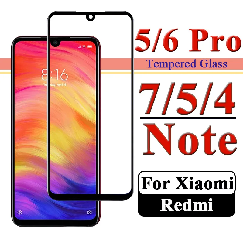 

Protective Glass on For Xiaomi Redmi Note 7 6 5 4 3 Pro Screen Protector Tremp Ksiomi Not Verre Tempered Glas Glase Sheet Film