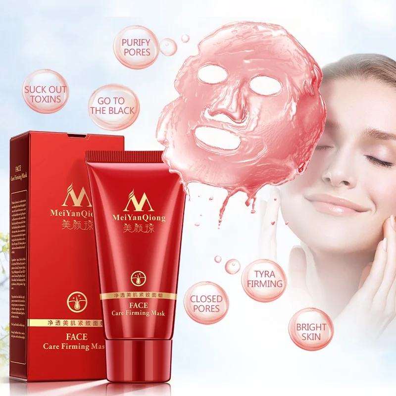 

Deep Cleansing Purifying Peel Off Black Mud Facial Face Mask Remove Blackhead Facial Mask Strawberry Nose Acne Remover Hot