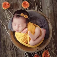 Ylsteed Детские реквизит для фотосессии новорожденных плед для фотографирования стрейч Пелёнка обёрточная бумага новорожденных Fotoshoot интимные аксессуары
