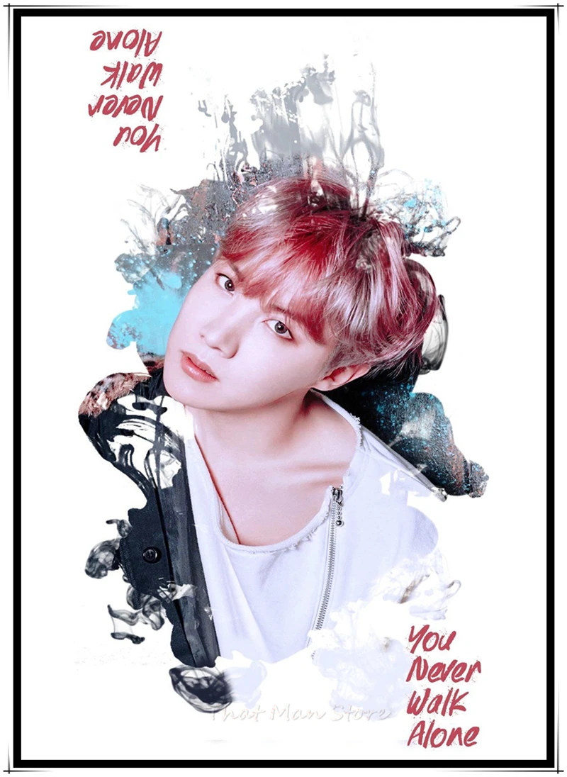 Kpop bangtan boysPoster наклейки на стену с четким изображением, украшение для дома, хорошее качество, принты, бумага с белым покрытием, для домашнего творчества, бренд без рамки