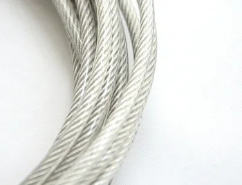 

1.2MM, 1.5MM 30M, 7X7, 304 stainless steel wire rope with PVC coating softer fishing coated cable ,boat part,marine hardware