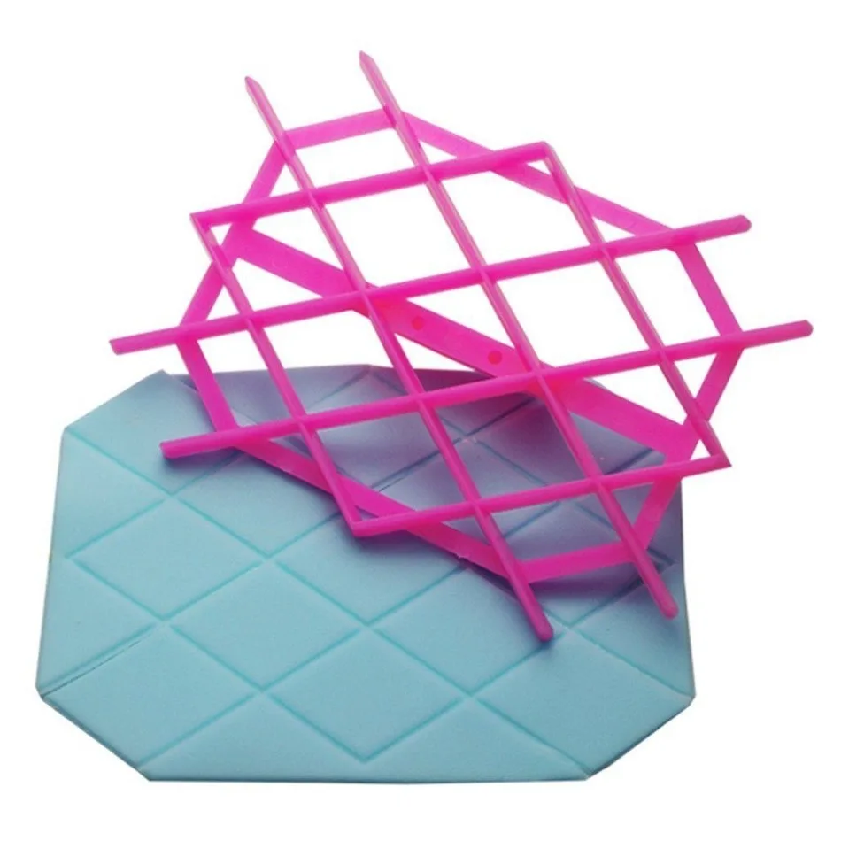 Fondant Quilt Square Cutter Cake Cupcake Embossing Decorating Tool