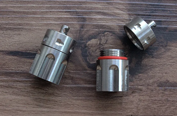 

TA2 Pure Titanium Revolver Warehouse Shape EDC Waterproof Warehouse Outdoor Mini First Aid Capsule Kit