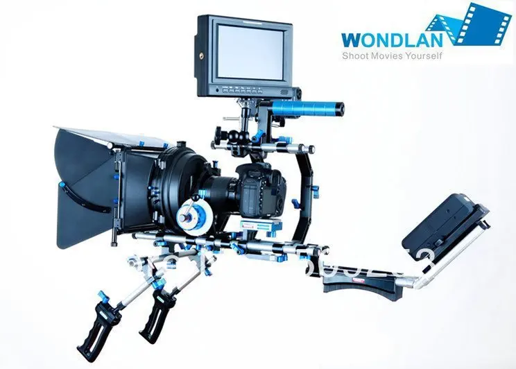 Wondlan Новый Снайпер 2.0 Pro плечо установка DSLR Kit 15 мм стержень + фоллоу фокус Матовая